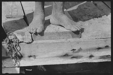 Photo:St Croix Virgin Islands 1930s Feet of Negro Farmer Close Up picture