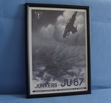 Framed Art Print Junkers Ju 87 Stuka WW2 German Luftwaffe dive bomber aircraft picture
