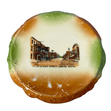 WIARTON - STREET VIEW - ONTARIO CANADA Souvenir China TRINKET DISH PLATE picture
