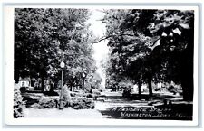 Washington Kalona Iowa IA Postcard RPPC Photo Residence Street Car 1954 Vintage picture