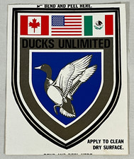 Vintage (1985) Ducks Unlimited (DU) Member Hunting Advertising Sticker Decal picture