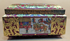 1988 E. Otto Schmidt W. Germany Nurnberg Lebkuchen Metal Cookie Biscuit Tin Box picture