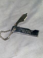 Johnnie Walker EST 1982 Bottle Opener Bar Tool Key Chain Knife picture