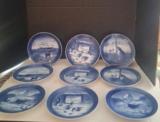 9 ROYAL COPPENHAGEN LOT SALE PLATES picture