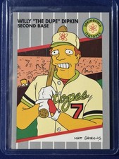 1994 SkyBox Simpsons Series II Promo B1 Willy “The Dupe” Dipkin Fish Face Card picture