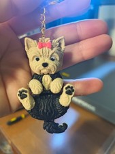 Yorkshire Terrier Keychain, Yorkie Dog Keychain, Cute 3D Printed Dog, Yorkie Gif picture
