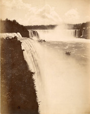 Niagara falls vintage albumen print.  Circa 1900 20x25 Albumen Print  picture