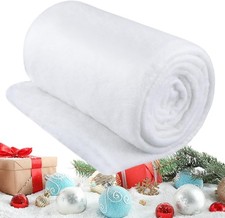 Pack Large Snow Blanket Roll for Christmas Decor | Artificial Fake 5 x 10 ft 1 picture