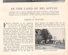 1909 North Yakima WA Washington Yakima Valley Land Boom Big Apples ILLUSTRATED  picture