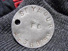 WW2 relic dogtag ww2 RAC RTR Recce Replacement from GSC - SEYMOUR 259 picture