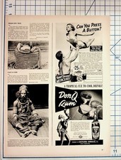 1939 Don Q Rum Ad Mercury Camera Indian Fakir Rope Trick Vintage Print picture
