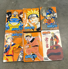 Naruto 3-in-1 Omnibus Manga Lot of 6 + Character Data Book English VIZ picture