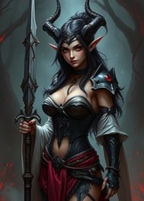 SEXY Fantasy Elf  Warrior 4x6 Print  Fantasy Art 062926-18 picture