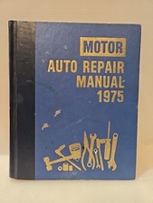 Motor's Auto Repair Manual 38th Edition 1975 1st Printing 1969-75 Model Years picture