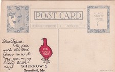 Greenfield Missouri MO Sherrow's Red Goose Shoes Advertising Postcard F13 picture