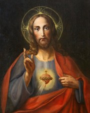 Catholic print picture-  SACRED HEART SH3  -   8
