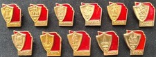 Vintage USSR Hero Cities Full Set 11 pcs Soviet WWII Memorial Pin Badges Lot picture