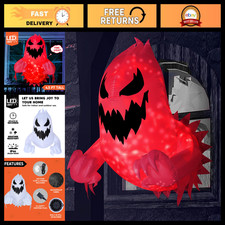 4.5FT Halloween Inflatable Ghost Decoration - LED Blow Up Yard Decor, Spooky Out picture