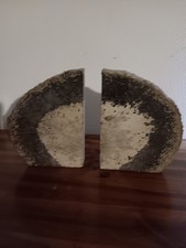 Pair of Moon 3-D Textured Bookends. picture