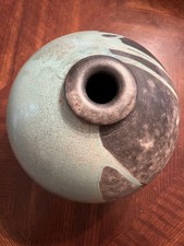 Raku vase, signed, Andrew Berends, circa 1992  picture