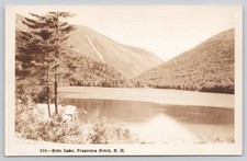 Echo Lake Franconia Notch White Mountains NH New Hampshire RPPC Postcard picture