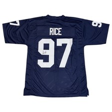 Simeon Rice Autographed Illinois (Navy #97) Custom Stitched Jersey - JSA picture