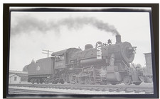 9/9/48 Bessemer & Lake Erie RR No. 350 Locomotive Hartstown, PA Photo Negative picture