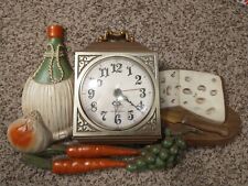 Vintage Burwood Products Company New Haven Kitchen Wall Clock Works picture