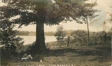 Michigan C-1910 Mill Lake from Beeches AS IS RPPC Photo Postcard 22-8470 picture