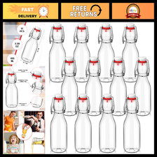 12 Pcs Swing Top Glass Bottles - Airtight Seal, 3.38 oz Flip Top Jars picture
