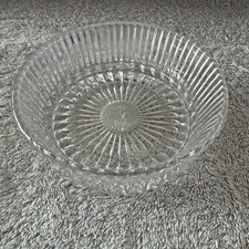 Vintage AVON 1978 Fostoria Lead Crystal Nut/Trinket Dish 5” Diameter 1.75” Tall picture