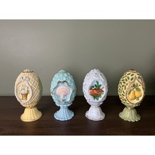 Avon 1994 Seasons Treasures Egg Collection M Zapata Set of 4 Decorative Eggs picture