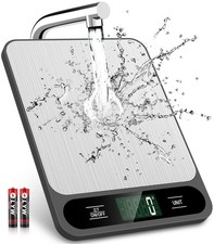 Mik-Nana Food Scale, 10kg/22lb Digital Kitchen 5.5 x 7.4 x 0.57 inches, Black picture