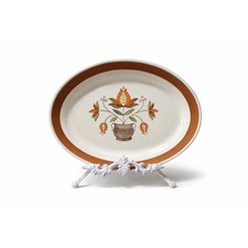 Vintage Metlox Poppytrail Platter: 1960s Provincial Flower California Pottery picture