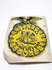 VTG FFA Decal Sticker Vocational Agriculture Emblem Future Farmers of America US picture