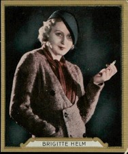 1930s Haus Gold Film Stars #2 BRIGITTE HELM Tobacco Cigarette Movie Card picture