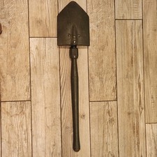 WWII US M1943 Folding Shovel Entrenching Tool – 1945 WOOD Co. Stamped picture
