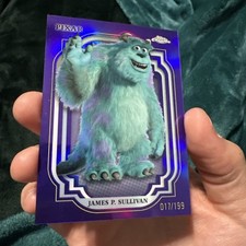 2024 Topps Chrome Disney Pixar James P. Sullivan #87 Purple Refractor 017/199 picture