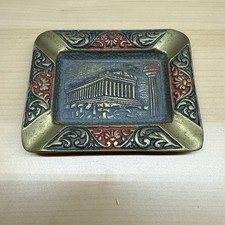 VINTAGE HAND MADE GREEK PARTHENON BRASS ASHTRAY picture