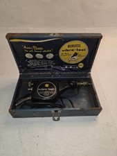 Vintage Burgess Vibro-Tool Electric Engraver BVI Metal Case Tested Working USA picture