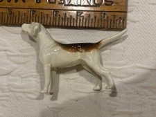 Small Beswick Porcelain Foxhound Dog Figure. Excellent Glossy Finish.  England picture
