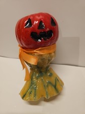 Vintage Northern Lites Candle Co Halloween Pumpkin Scarecrow Wax Candle 7