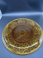 Vintage Indiana Glass, A Tiara Company 16” Amber Sandwich Serving Platter picture