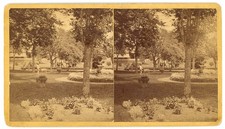 CONNECTICUT STEREOVIEW - New Haven Street Scene - Pardee & Isbell 1870s RARE picture