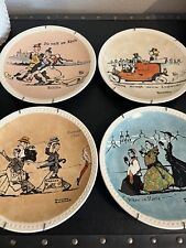 NORMAN ROCKWELL COLLECTORS PLATES 1920s_ROCKWELL TOUR_Set of Four (4) picture