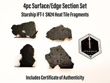 SpaceX Starship SN24 S24Heat Shield Tile Fragments w/ Logo Sticker - 4 Piece set picture