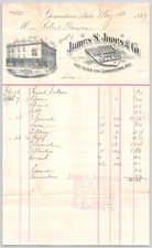 1889 Jame S Jones & Co Dry Goods Trimmings Germantown Phila PA Billhead picture