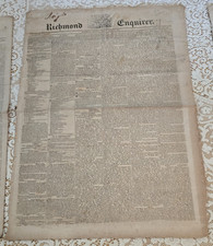 RICHMOND ENQUIRER  (NEWSPAPER)-1815 - 1867 by THOMAS RITCHIE   (LOT OF 3) picture