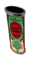 Lucky Strike pinup TWINS Lighter sleeve metal Handmade Vintage art picture