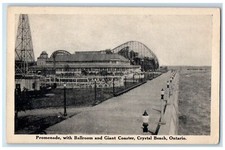 1944 Promenade Ballroom Giant Coaster Beach Amusement Park Ontario CA Postcard picture